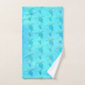 Tropisch Zee Turquoise Waterverf B Bad Handdoek (Handdoek)