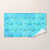 Tropisch Zee Turquoise Waterverf B Bad Handdoek (Handdoek)