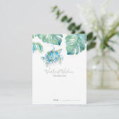 Tropisch Zee Turtle Baby shower Advies Kaarten (Staand voorkant)