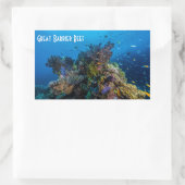 Tropisch Zee van de Grote Barrière Ref Koraal Rechthoekige Sticker (Tas)