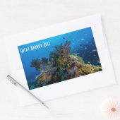 Tropisch Zee van de Grote Barrière Ref Koraal Rechthoekige Sticker (Envelop)