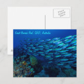 Tropisch Zee van de Grote Barrierriffen Briefkaart (Voorkant / Achterkant)
