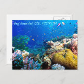 Tropisch Zee van de Grote Barrierriffen Briefkaart (Voorkant / Achterkant)