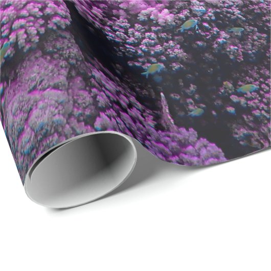 Tropisch Zee viskoraal Cadeaupapier (Rol Hoek)