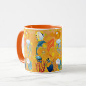 Tropisch Zee Vissen Oranje riffen Mok (Voorkant links)