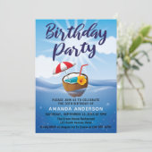 Tropisch Zeebirthdayfeest 30 jaar Kaart (Staand voorkant)