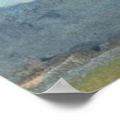 Tropisch zeegezicht in pastel kunst poster (Hoek)