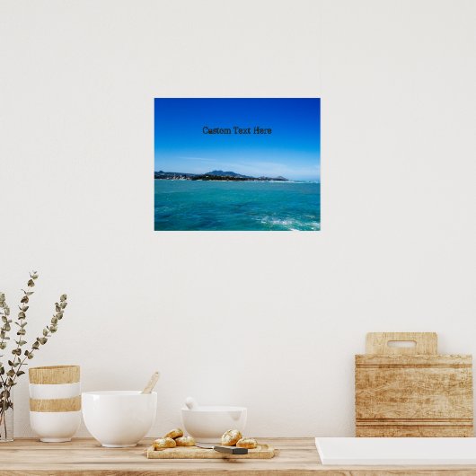 Tropisch zeekapje poster (Keuken)