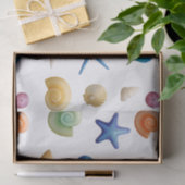 Tropisch zeesleutel kleurig patroon tissuepapier (Geschenk)