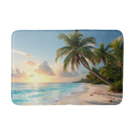 Tropisch zeestrand badmat