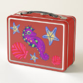 Tropisch zeewier van het Magische Seahorse Shell (Achterkant)