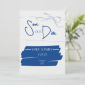 Tropisch Zeez Save the Date-uitnodiging Kaart (Staand voorkant)