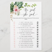 Tropisch zei dat ze vrijgezellenfeest spel zei (Voorkant)