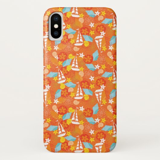 Tropisch zeilbootpatroon Case-Mate iPhone case (Achterkant)