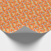 Tropisch zeilpatroon cadeaupapier (Hoek)