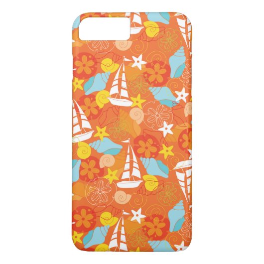 Tropisch zeilpatroon Case-Mate iPhone case (Achterkant)