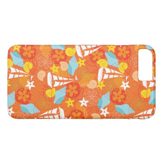 Tropisch zeilpatroon Case-Mate iPhone case (Achterkant (Horizontaal))