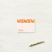 Tropisch zeilpatroon | Jouw namen toevoegen Post-it® Notes (Op bureau)