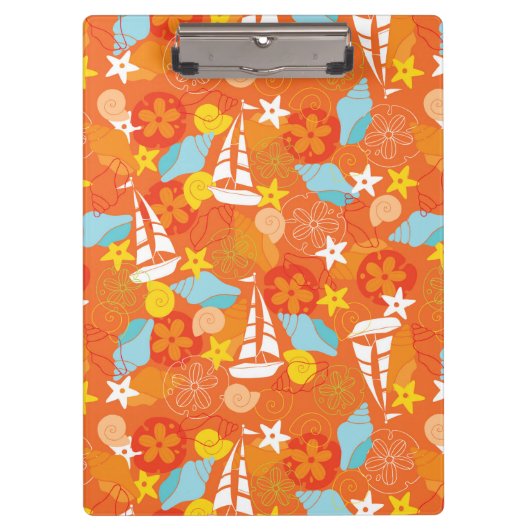 Tropisch zeilpatroon klembord (Voorkant)