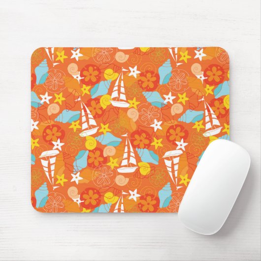 Tropisch zeilpatroon muismat (Met muis)