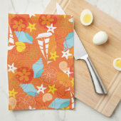 Tropisch zeilpatroon theedoek (Quarter Fold)