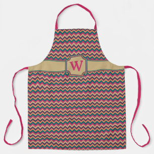 Tropisch Zigzag All-Over Print Schort
