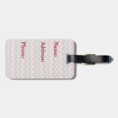 Tropisch Zigzag-Bagagelabel Bagagelabel (Achterkant horizontaal)