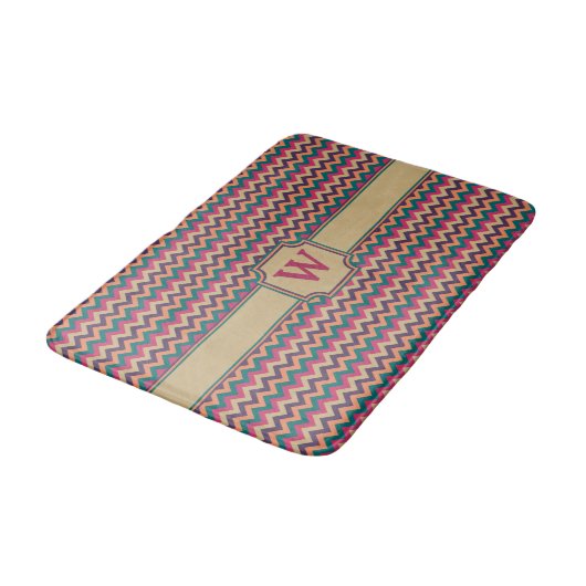Tropisch Zigzag Bath Mat (Gekanteld)