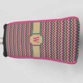 Tropisch Zigzag Putter Hoesje Golfheadcover (Voorkant)