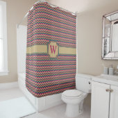 Tropisch Zigzag Shower Curtain Douchegordijn (In situ)