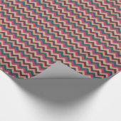 Tropisch Zigzag Verpakkingsdocument Cadeaupapier (Hoek)