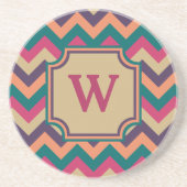 Tropisch Zigzag Zandsteen Onderzetter (Voorkant)