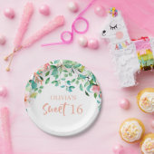 Tropisch zoet 16 Aloha Luau Birthday Papieren Bordje (Feest)