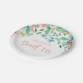 Tropisch zoet 16 Aloha Luau Birthday Papieren Bordje (Gekanteld)
