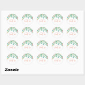 Tropisch zoet 16 Aloha Luau Birthday Ronde Sticker (Vel)