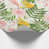 Tropisch Zomer Flamingo Inpakpapier (Hoek)
