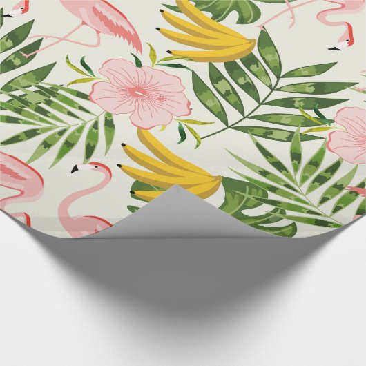 Tropisch Zomer Flamingo Inpakpapier (Hoek)