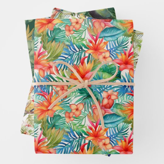 Tropisch Zomer inpakpapier (In situ)