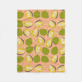 Tropisch Zomer Jackfruit Patroon - Exotisch Fruit Fleece Deken