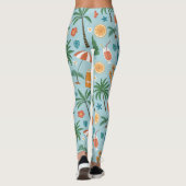 Tropisch Zomer Strand Patroon (2) Leggings (Achterkant)