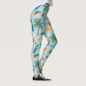 Tropisch Zomer Strand Patroon (2) Leggings (Rechts)