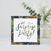 Tropisch Zomer Surprise Feest Huwelijksverjaardag Kaart (Staand voorkant)