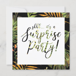 Tropisch Zomer Surprise Party Huwelijksverjaardag Kaart