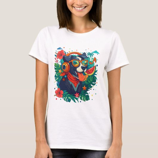 Tropisch Zomer T-Shirt (Voorkant)