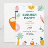 Tropisch Zomerfeest  Kaart (Voorkant / Achterkant)