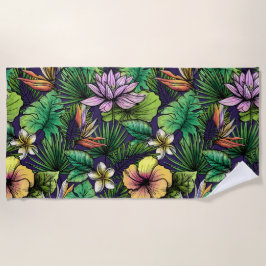 Tropisch zomerfeest strandlaken