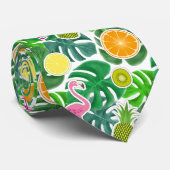 Tropisch zomerfeest stropdas (Opgerold)