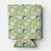 Tropisch zomerfruitpatroon blikjeskoeler (Achterkant)