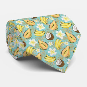 Tropisch zomerfruitpatroon stropdas