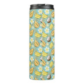 Tropisch zomerfruitpatroon thermosbeker (Achterkant)